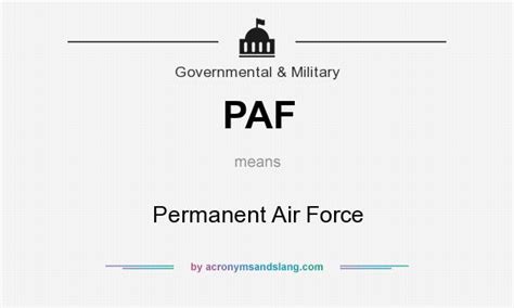 what does paf stand for.